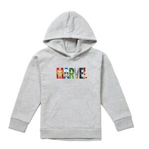 The Avengers Childrens/Kids Brick Logo Pullover Hoodie / Athletic Heather